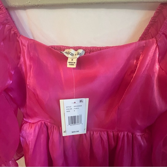 Allison + Kelly Barbie Pink Puff Sleeve Party Dress | Size S | NWT - Picture 5 of 8